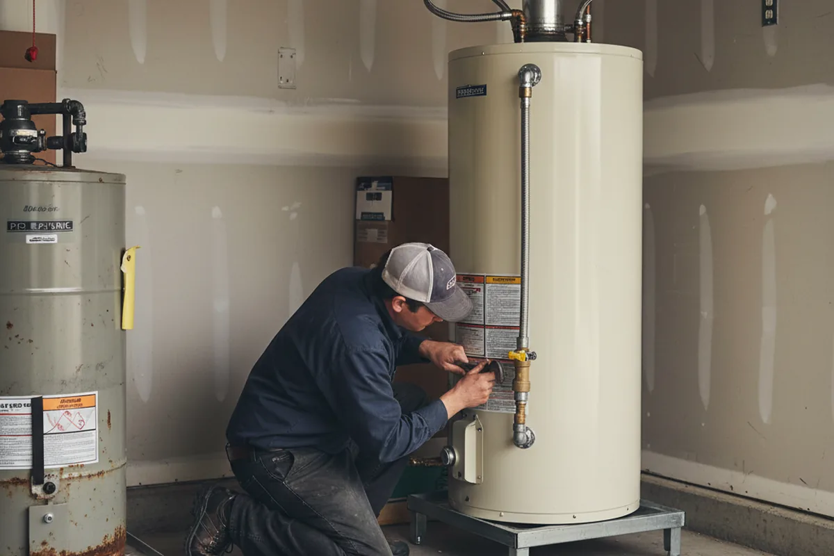 Water heater and shutoff valve replacement in East Stroudsburg