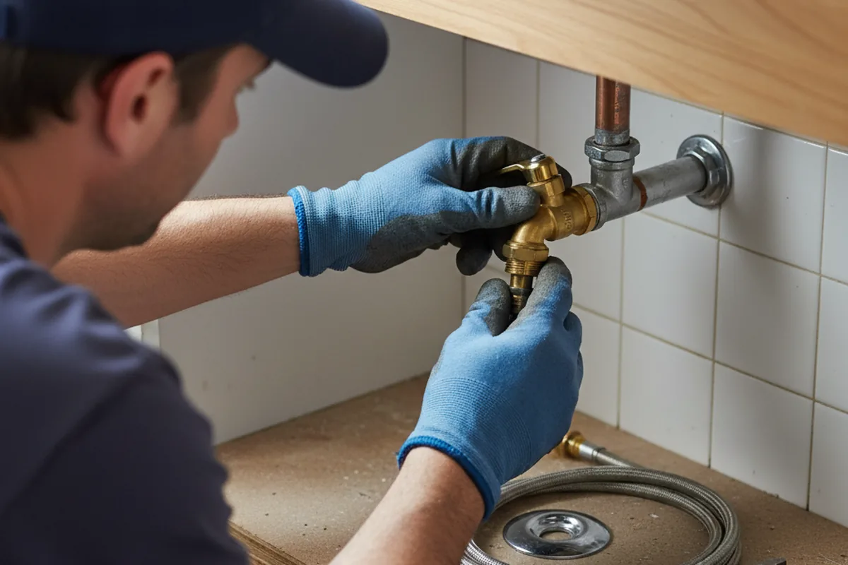 Shutoff valve and fitting work during Faucet and Fixture Repair in East Stroudsburg